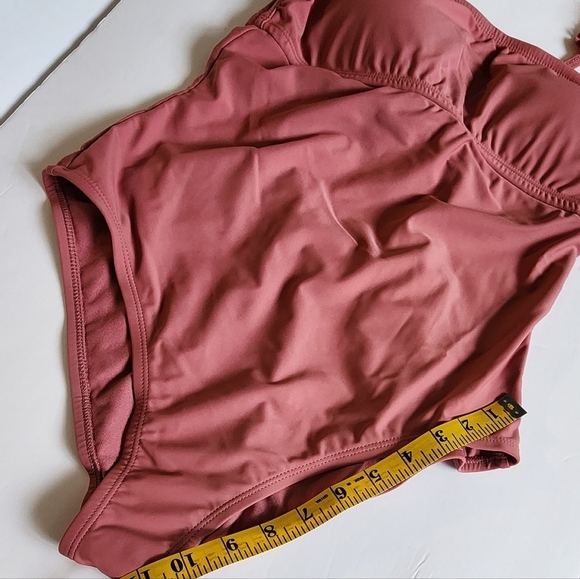 Women's One-Piece Swimsuit Size M   Dusty Rose   Kona Sol - Picture 6 of 9